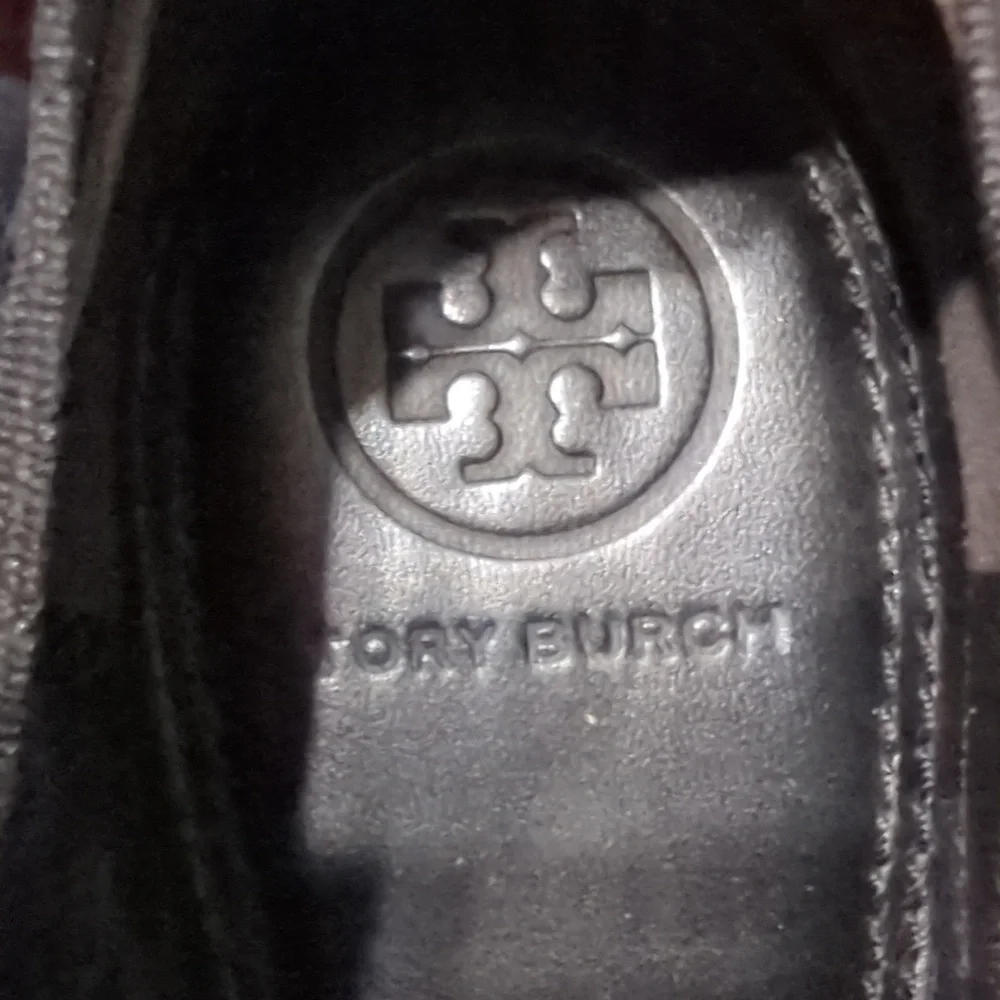 Tory Burch Womens Ballet Flats‎ Jolie Cap Toe Patent Leather Quiet Luxury 8.5